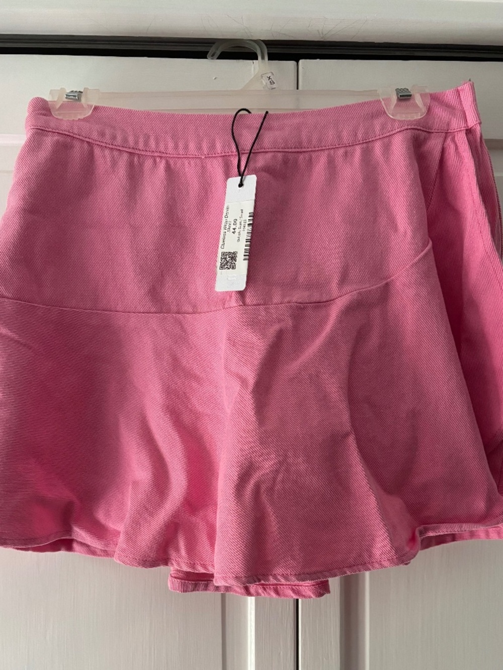 Day + Moon Pink Denim Wrap Skort / Skirt NWT